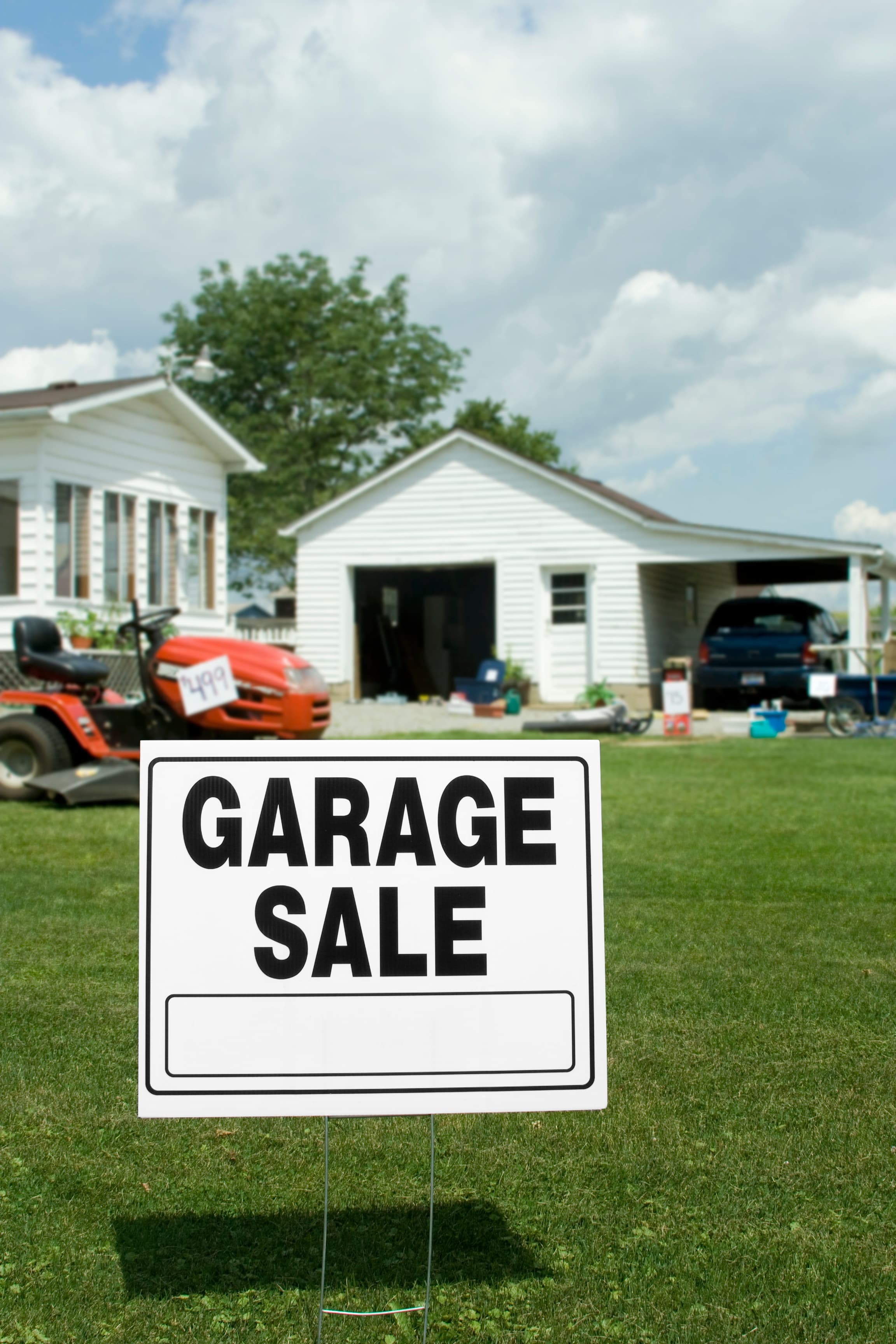 People at garage sale